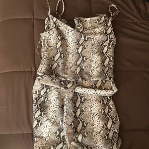 Snake Print Jumpsuit